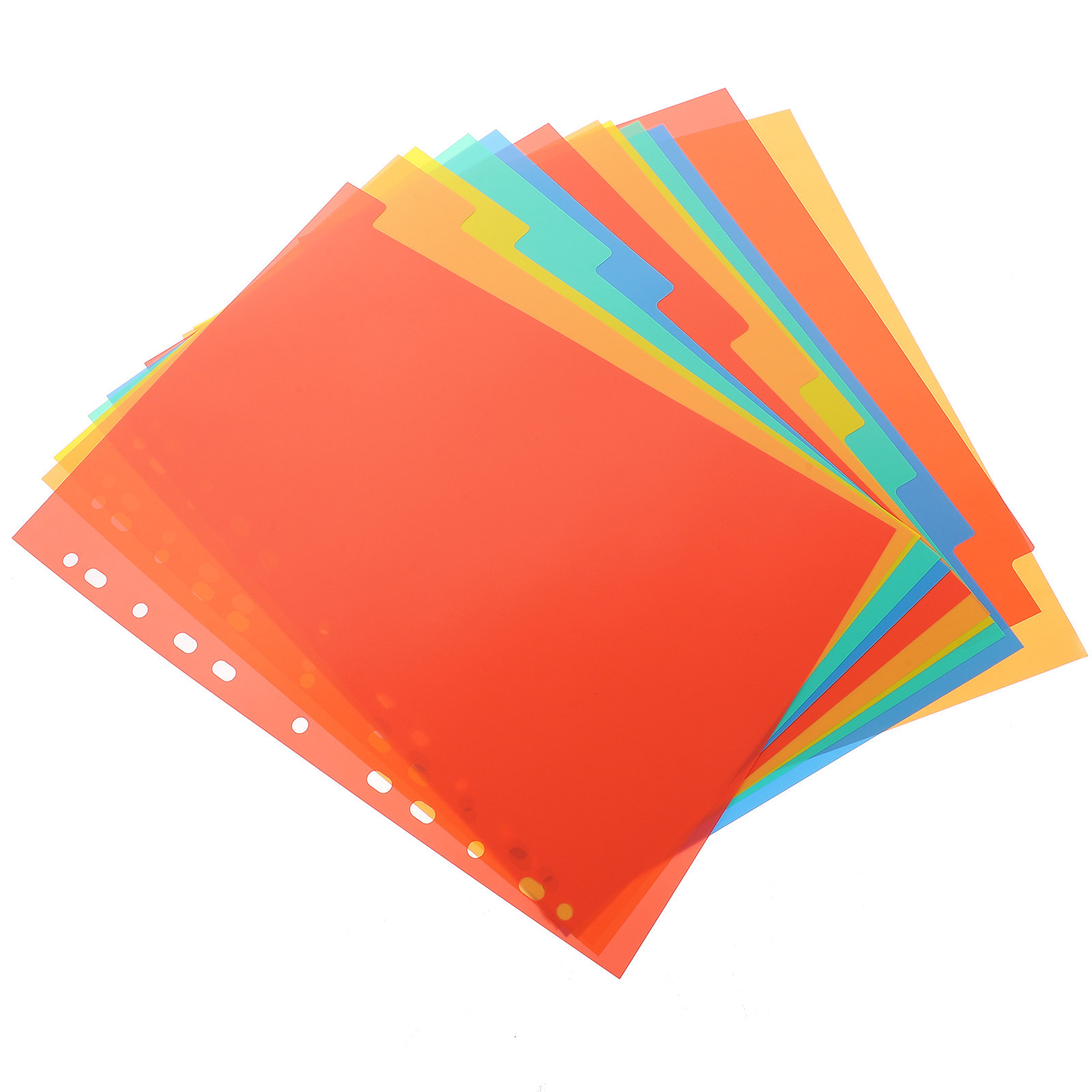 Tab Divider A4 - A4 Boyutunda, Yaprakları Gevşek Tutabilen, Delikli,
