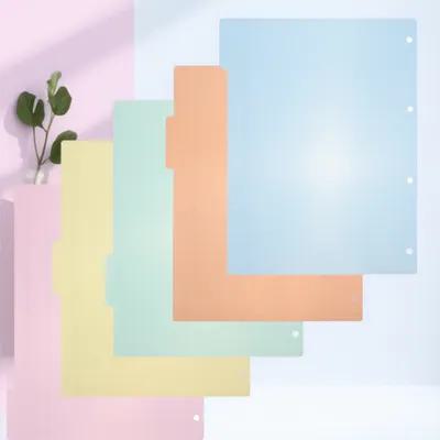 Tab Divider A4 - 10 Adet Profesyonel Plastik Bölücü Etiket,