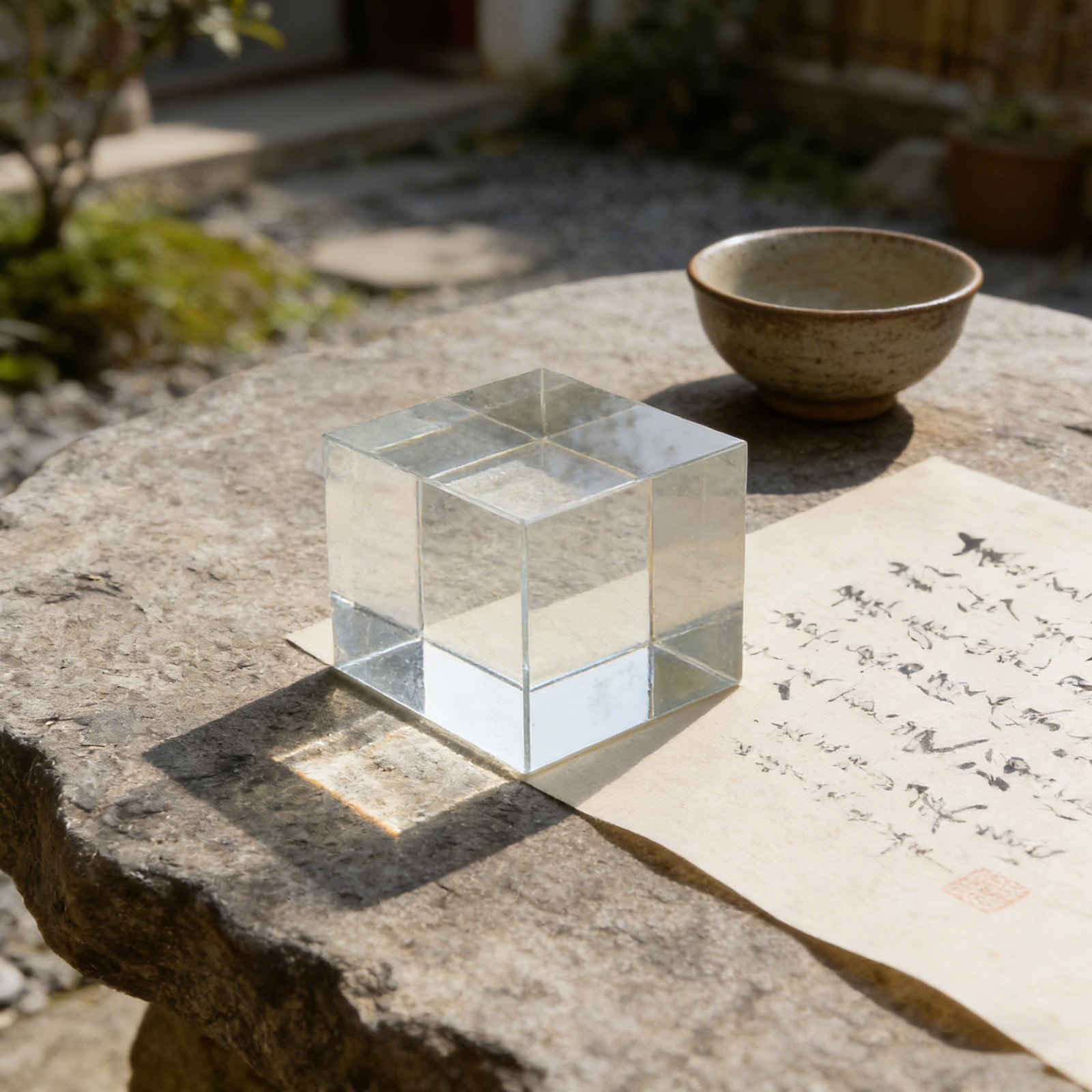 Ağır, Şeffaf, Kare Kristal Kağ - Paper Weight Crystal incelemesi ve fiyatı