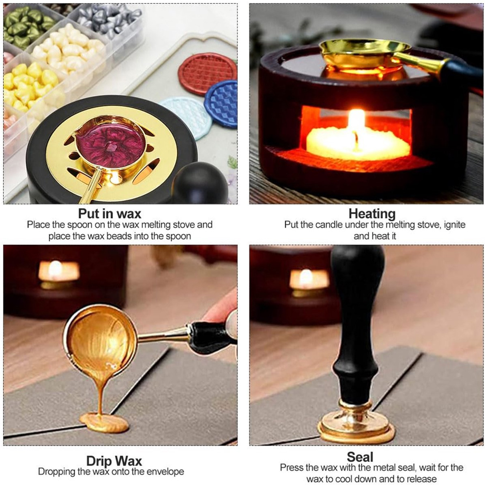 Kişiye Özel Mum Mühür Seti, Öz - Wax Seal Stamp Set incelemesi ve fiyatı