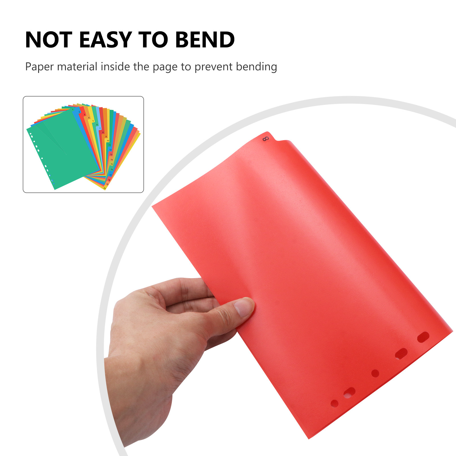 20 Sayfa A4 Renkli Plastik Böl - Tab Divider A4 incelemesi ve fiyatı